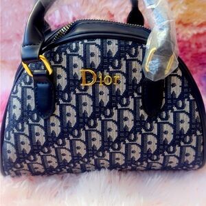 GWPDior Navy Blue Monogram Handbag